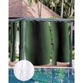 thumbnail image 7 of Outdoor Curtains for Patio Abstract Ombre Sage Green and Black Gradient Waterproof Privacy Outside Curtains with 2 Tiebacks Grommet Top Pergola Curtains for Porch Cabana Gazebo 1 Panel, 54x84 inch, 7 of 7