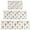 White Highland Cow, variant on White Highland Cow Flower Pattern Kitchen Rugs Sets Of 3,Kitchen Runner Rugs Non Skid Washable,Decorative Kitchen Floor Mats for Kitchen,Sink,Laundry,17"x30"+ 17"x47" + 17"x59"