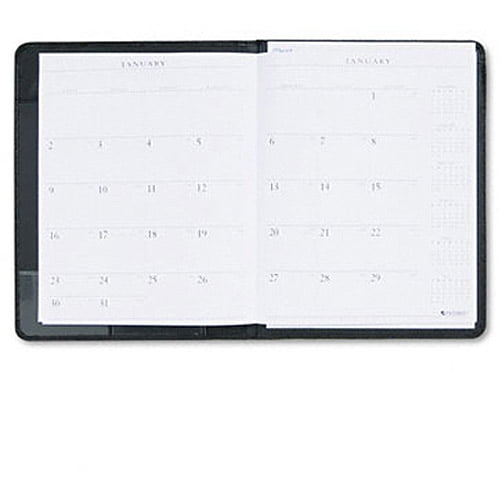 At a glance executive refillable planner padfolio two page per month