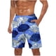 thumbnail image 1 of Pantalones Cortos para Hombre de Cintura Elástica con Bolsillos Pantalones de Playa de Impresión Casual, Poliéster Ligero de Moda para la Primavera Verano Al Aire Libre Y el Uso Diario, 1 of 4