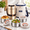 67 oz Gold, variant on 67oz Upgraded Thermos For Hot Food 3-layer Stackable Soup Jar Withulated Bag Ideal Office Outdoor Meals And Variooccasions (67 Oz