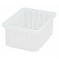 thumbnail image 2 of Quantum Storage Systems Dividable Grid Container, 10.88"L x 8.25"W x 5"H - Clear, 20 Pack, 2 of 2