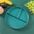 thumbnail image 3 of Hbdhejl Three Grid Fat Reducing Meal Plate Wheat Straw Anti Fall Household Plate 3 Grid Plate Simple Special Plate Kid Plate, 3 of 5