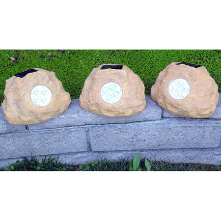 homebrite solar solar power jumbo rock spot light set of solar spot lights walmart