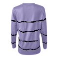 thumbnail image 4 of CHOK Chemises pour Femmes Liquidation Femme Col Rond Manches Longues T-Shirt Été Imprimé Blouse Ample Hauts, 4 of 6