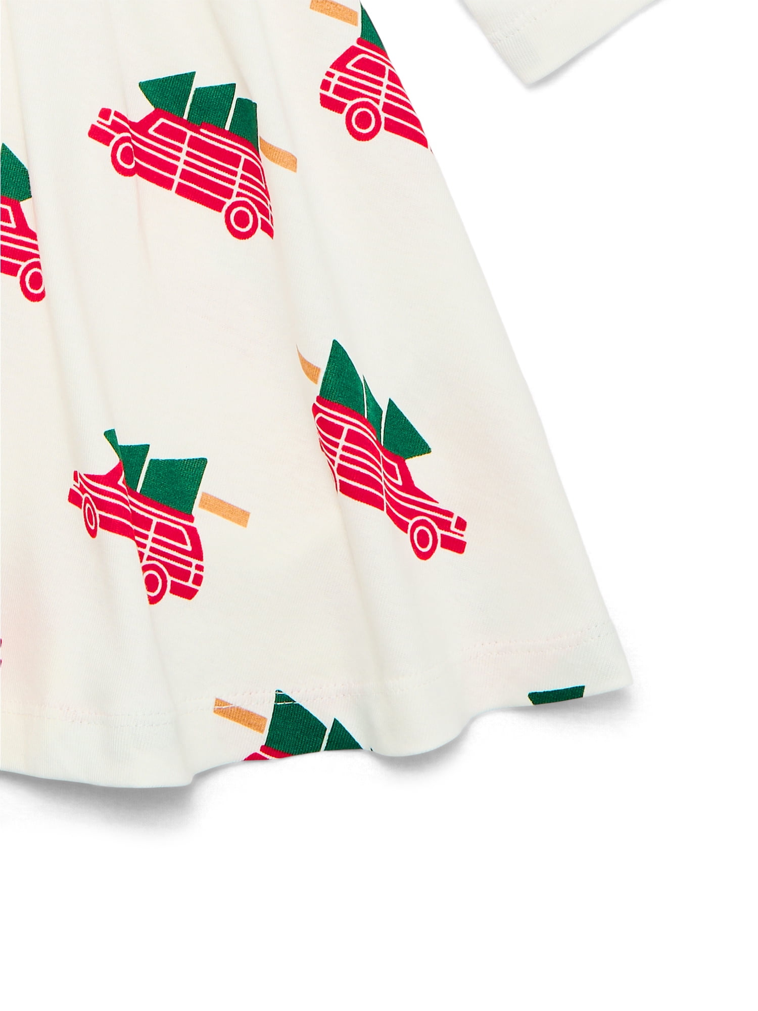 M+A by Monica + Andy Organic Cotton Long Sleeve Let's Dance Dress, Sizes 12-18M-5T