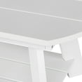thumbnail image 4 of WestinTrends Tuscany Outdoor Coffee Table, Real Wood Like All Weather HIPS 2 Tier Patio Adirondack Coffee Table, White, 4 of 9