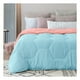 thumbnail image 1 of Edredón Matrimonial Acolchado Reversible Esquimal Relleno Down, Compatible Con Funda Duvet Azul Claro/Coral, 1 of 6