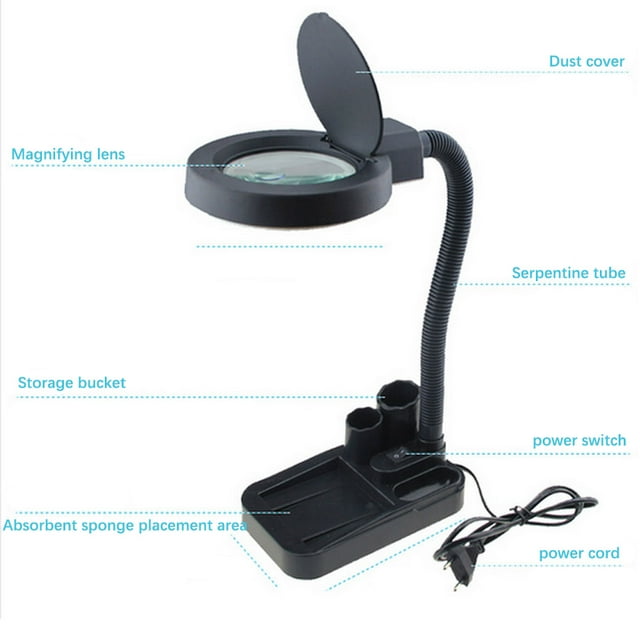 Maoww Loupe Loupe d'Éclairage Lampe Accessoire Loupe Loupe Loupe Loupe Loupe LED Light Light Light