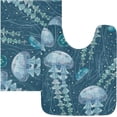 thumbnail image 5 of Coolnut Jellyfish High Absorbent U-Shaped Contour Toilet Rugs Machine Washable,24"x20", 5 of 7