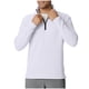 thumbnail image 5 of pstuiky camisas de manga larga para hombre, Top deportivo de manga larga con cuello alto y media cremallera para hombre, color liso camisetas de hombre xxxl, 5 of 6