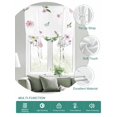 thumbnail image 2 of Botanical Tie Up Curtains for Windows 63 Inch Length Balloon Curtains Kitchen Adjustable Balloon Window Shade Blue Pink Daisy Floral Watercolor White Tie Up Valance Bathroom Curtain Window 52"x63", 2 of 6