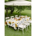 thumbnail image 3 of Outdoor Tablecloth with Umbrella Hole and Zipper, Sunflower Rectangle Table Cloth 52x70 Inch Waterproof Tablecloth, Summer Botanical Farmhouse Floral Elegant Picnic Table Cover for Patio Camping, 3 of 7