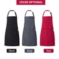 thumbnail image 4 of Labymos 1 PC Peach Skin Velvets Soft Adjustable Bib Apron Water Resistant Cooking Apron with, 4 of 8