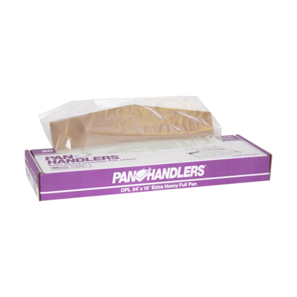 (Price/Case)Panhandlers Pan Liner Ovenable 34X18 Flat Pack Clear, 50 Each, 1 per case