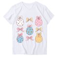 thumbnail image 2 of QUNYINEY Casual Womens Shirts Easter Crew Neck Pullover Short Sleeve Tops Loose Funny Womens Tops, 2 of 4