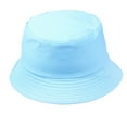thumbnail image 1 of DALX Men Women Summer Cotton Hat Solid Color Fisherman Beach Festival Sun Cap Bucket Cap, 1 of 4