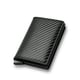 thumbnail image 2 of Tarjetero con cierre de cuero automático, cartera emergente, bolsillo plegable delgado de aluminio para tarjetas de visita, 2 of 5