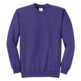 thumbnail image 6 of Yellow Rooster Men's Core Fleece Classic Crewneck Sweatshirt Purple 3XL, 6 of 6
