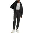 thumbnail image 3 of Genuiskids Women Zip Up Hoodie Casual Solid Drawstring Loose Hooded Sweatshirt Fleece Vintage Jacket Outerwear 90s Streetwear with Pockets, 3 of 6