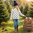 thumbnail image 5 of Grblisyd Girls Polka Dot Sweatshirts Cute Mock Neck Long Sleeve Pullover Tops Fashion Loose Casual Fall Spring Clothing, 5 of 7