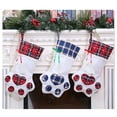 thumbnail image 4 of Medias de Navidad, bolsa de regalo, decoración para Año Nuevo, bolsas de regalo de Navidad a cuadros, medias de pata de mascota, 4 of 7