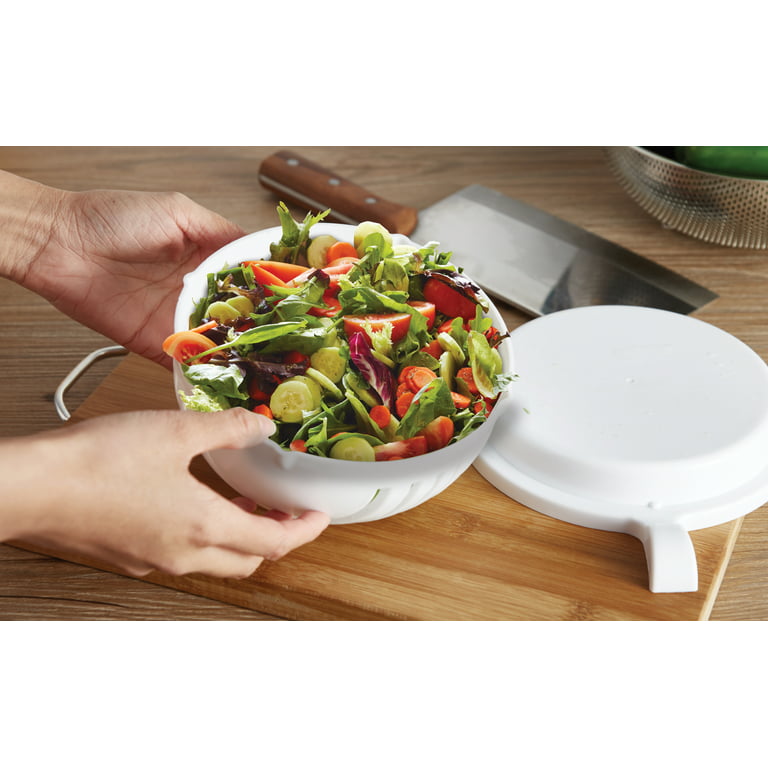Ewixni Salad Cutter Bowl,Chopped Salad Bowl and Chopper Kit for  Personalized or Family Salad Portions(Pink) (Green)