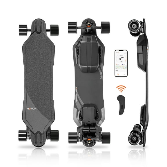 Exway Flex Pro Belt Electric Skateboard with Remote, Speed 31mph, Range 25miles, for Adults & Youths