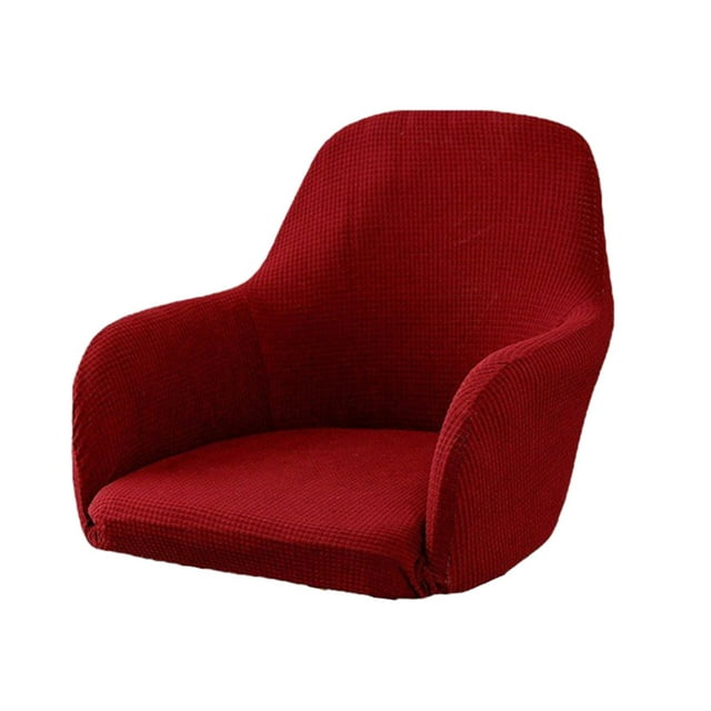 Fundas para sillas de comedor Inteprter vino rojo Poliéster lavables
