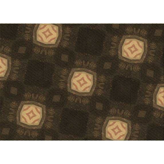 Ahgly Company Machine Washable Indoor Rectangle Transitional Red Brown Area Rugs, 2' x 3'