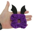 thumbnail image 2 of Unique Bargains 1 Pc Hair Elastics Fashion Halloween Demons Hair Ties Black Purple, 2 of 5
