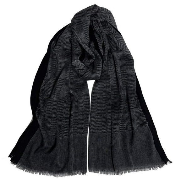 WoWstyle Cotton-Linen Scarves Mens Stripe Crinkle Long Scarf Fashion Wrap Shawl for Travel
