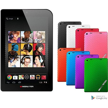 Monster M7 7" Tablet 16GB Memory Dual Core, Candy Blueberry