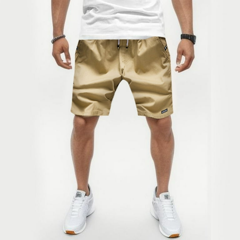 GHSOHS Mens Shorts Khaki Pants Cargo Shorts Breathable Large Size