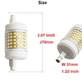 thumbnail image 3 of set of 2, R7S LED Bulb 78mm Dimmable 15W Cold White 6000K, 1500LM, AC 230V, R7S 120W 100W Halogen Pencil Equivalent, J78 Linear LED for Ceiling Spotlight, 3 of 5