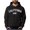 Black, variant on Women's Slogan Letter Print Long Sleeve Hooded Sweatshirt Pullover Hoodie Tops (Black, XS)