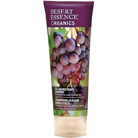 Desert Essence Italian Hair Color Protect, Red Grape Shampoo, 8 oz, 3-Pack
