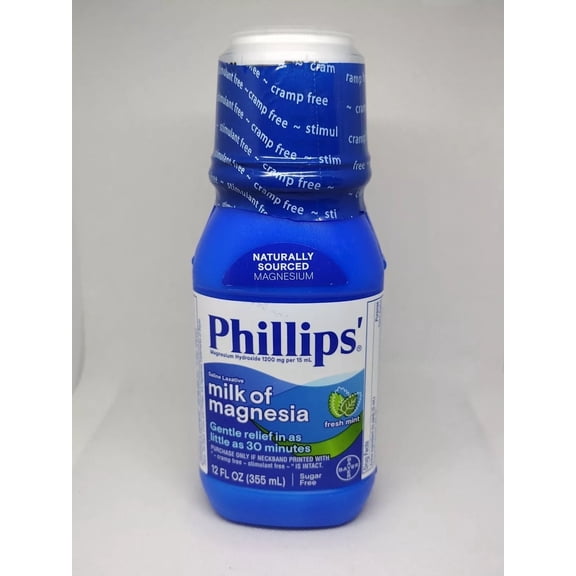 Phillips' Milk of Magnesia Original Saline Laxative, 12 oz