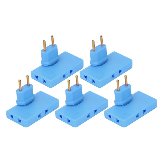 Outlet Adapter, 110-250V Easy Carrying EU Plug Adapter 3 Jacks For Limited Plug Space Rose Red,Black,Blue,Green,White,Yellow