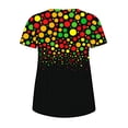 thumbnail image 4 of T-shirts Décontractés pour Femmes à Imprimé, Manches Courtes, Coupe Ample, Grande Taille, Tunique à Col Rond, 4 of 5