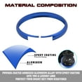 thumbnail image 6 of Xotic Tech Blue Aluminum Alloy Remote Control Key Cover Ring Rim Surrounding Compatible with Mini Cooper JCW R55 R56 R57 R58 R59 R60 R61, 6 of 8