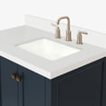 thumbnail image 4 of Ariel Cambridge 37 In. Right Offset Rectangle Sink Vanity With White Quartz Countertop In Midnight Blue, 4 of 10