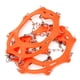 thumbnail image 4 of 13 Dientes Cadenas Nieve Botas Cubierta Antideslizante Ligero para Invierno (M) Naranja, 4 of 9