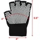 thumbnail image 3 of 2 pares de guantes antideslizantes para yoga y pilates para mujer, guantes de entrenamiento y entrenamiento Bikram, barra, ballet, 3 of 5