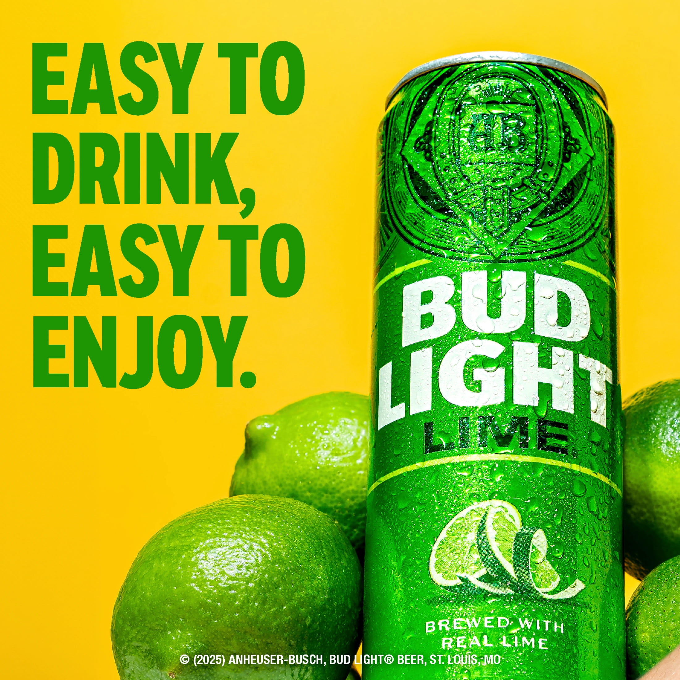 Bud Light Lime American Light Lager Beer 12 pack 12 fl oz Aluminum Cans 4.2% ABV