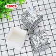 thumbnail image 4 of Glitter Paper Candy Box, Glitter Wedding Favor Box, Creative Party Paper Gift Box-Silver 25pcs-, 4 of 5