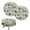 Cock Floral, variant on ZIATUBLE Cow Print Chair Seat Cushion Cover Polyester Round Stool Slipcover 14-16 Inch Easy to Install Padded Bar Stool Covers Round Pack of 2 Universal Elastic Bar Stool Covers Round