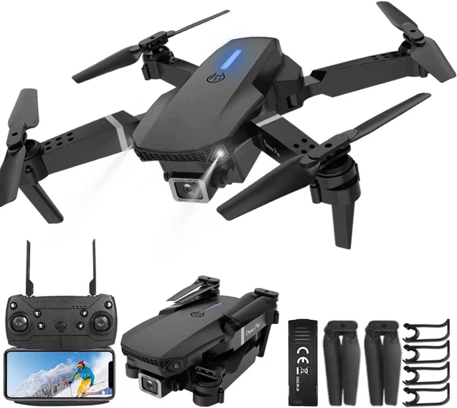 S89 RC Drone with Camera 4K Wifi FPV Drone Mini Folding