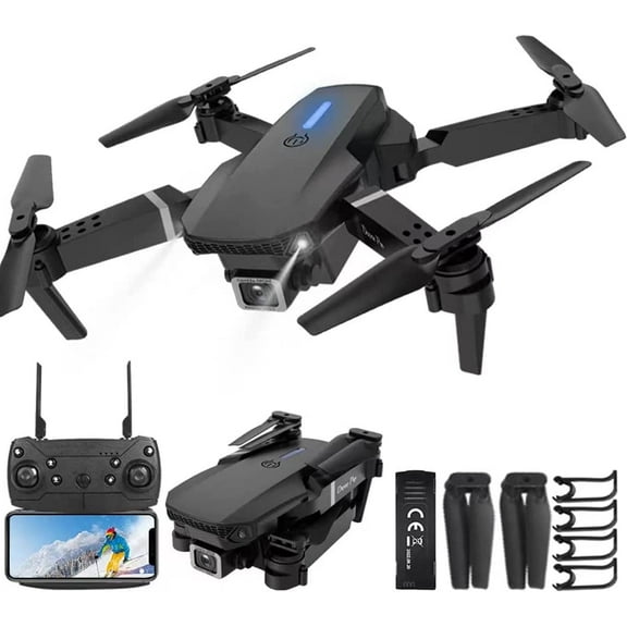 Mini Drone with Camera for Adults - Christmas Toy Gift for Teenage Boy Girl Kids Beginner Age 8-10-12 Years Old - RC Quadcopter Multirotors | Foldable UAV | WiFi HD FPV Live Video