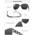 thumbnail image 6 of TINHAO Oversized Square Fit Over Glasses Sunglasses for Women with Hard Case, Trendy Polarized UV400 Wear Over Prescription Glasses Stylish Fashion Ladies, 6 of 8